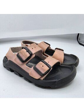 Birkenstock Mogami Kids Size 28 Pink Black Sandals Adjustable Buckle Casual